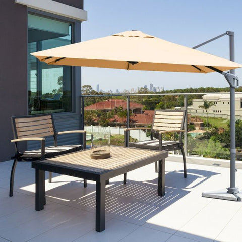Dynamo 3m Patio Cantilever Parasol with Tilting Adjustment and Crank