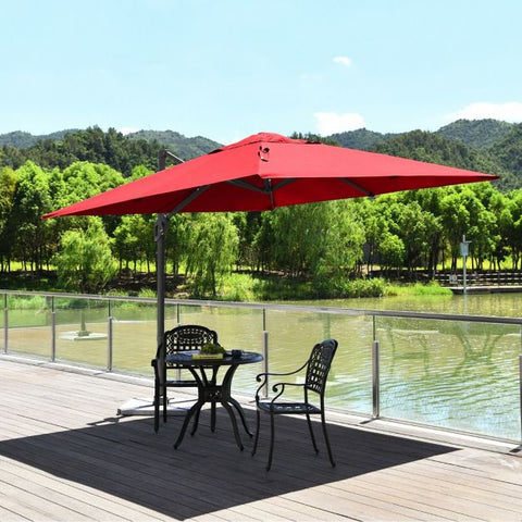 Dynamo 3m Patio Cantilever Parasol with Tilting Adjustment and Crank