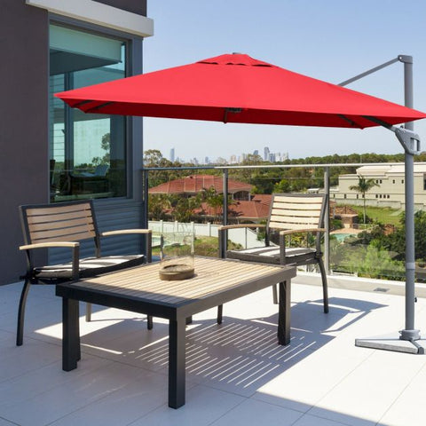 Dynamo 3m Patio Cantilever Parasol with Tilting Adjustment and Crank
