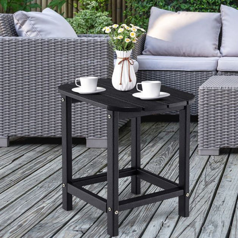 Outdoor Adirondack Side Table with Weather-Resistance