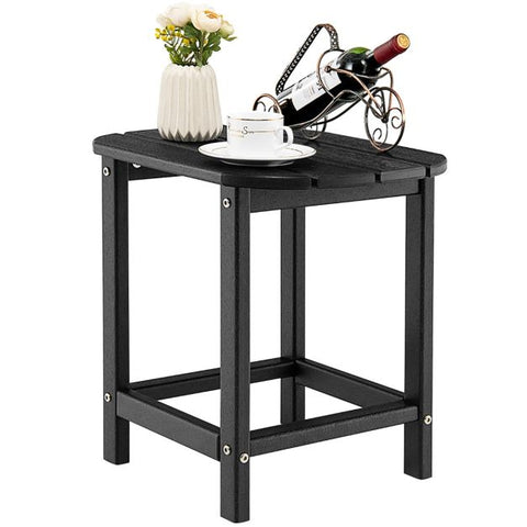 Outdoor Adirondack Side Table with Weather-Resistance