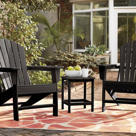 Outdoor Adirondack Side Table with Weather-Resistance