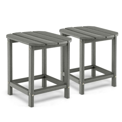 Outdoor Adirondack Side Table with Weather-Resistance