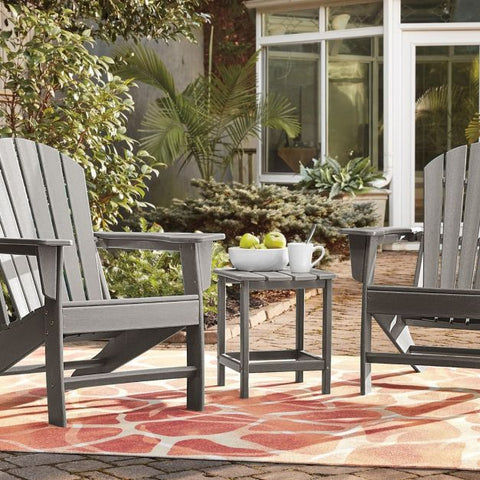 Outdoor Adirondack Side Table with Weather-Resistance