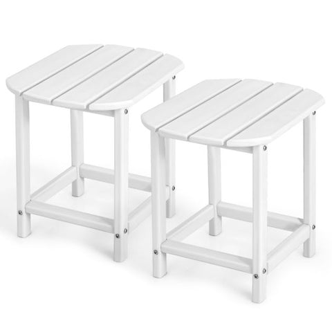 Outdoor Adirondack Side Table with Weather-Resistance