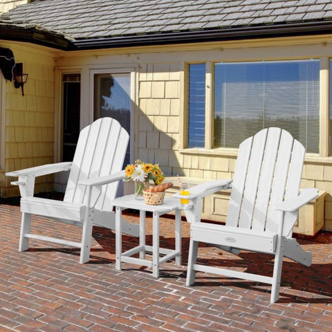 Outdoor Adirondack Side Table with Weather-Resistance