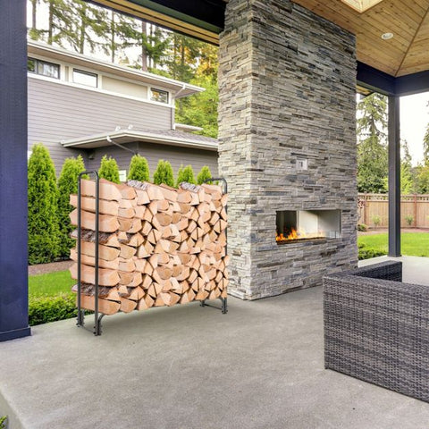 Firewood Storage Log Rack with Waterproof PVC