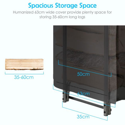 Firewood Storage Log Rack with Waterproof PVC