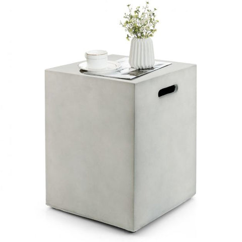 Heavy Duty 2-in-1 Multifunction Propane Gas Tank Cover Table in Grey