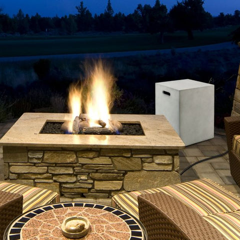 Heavy Duty 2-in-1 Multifunction Propane Gas Tank Cover Table in Grey
