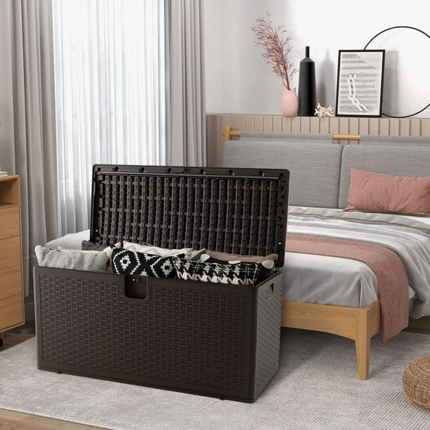 370L Flip Lid Garden Storage Box with Lockable Feature – Fairway Home