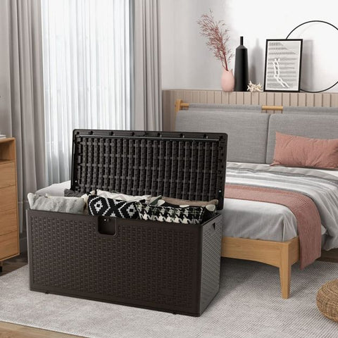 370L Flip Lid Garden Storage Box with Lockable Feature