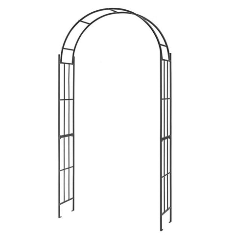 Decorative Garden Arbour Trellis with Arch in Black
