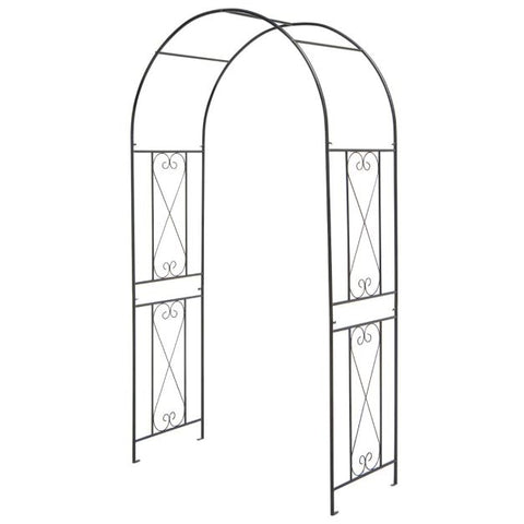 Garden Decorative Plant Archway with Wide Application in Black