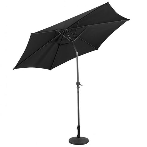 2.7m Adjustable Outdoor Umbrella with Hand Crank Mechanism