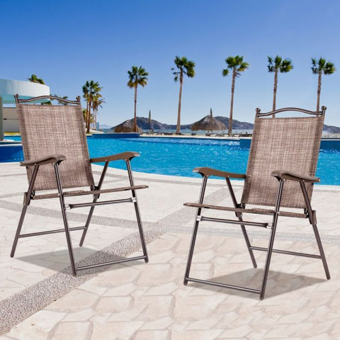 Outdoor Folding Chair set with Breathable Fabric