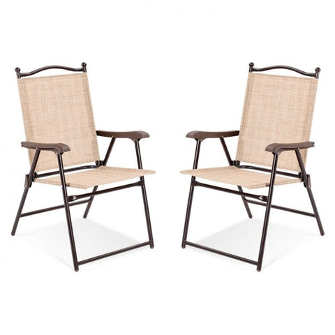 Outdoor Folding Chair set with Breathable Fabric