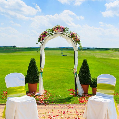 Versatile Decorative Garden Arch with Steel Frame in Black