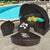 Outdoor Daybed and Coffee Table with Adjustable Height Feature in Black