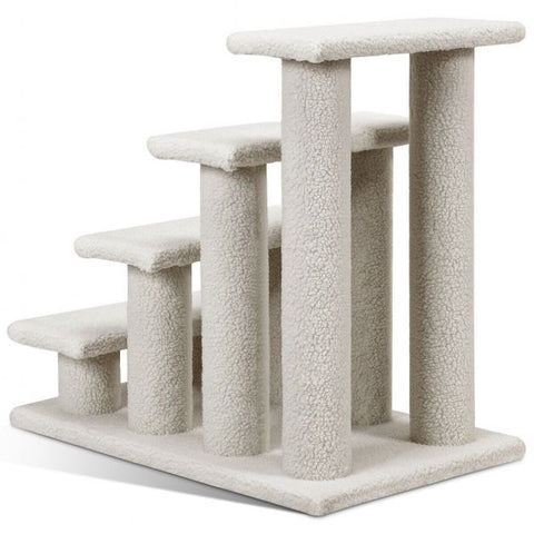 Carpeted 4-Step Easy Climb Ladder