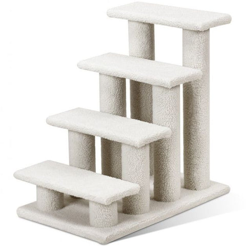Carpeted 4-Step Easy Climb Ladder