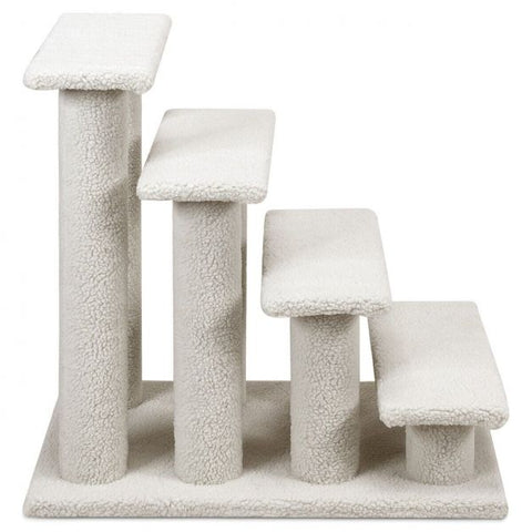 Carpeted 4-Step Easy Climb Ladder