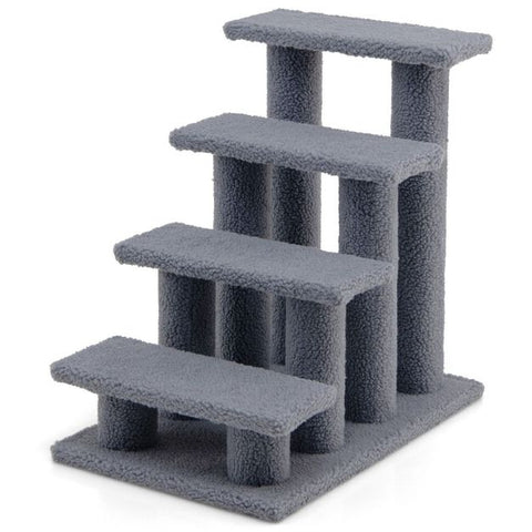 Carpeted 4-Step Easy Climb Ladder