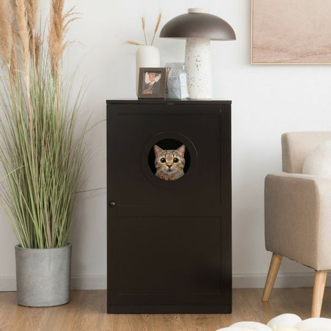 Two-Tier Design with Entry Hole and Enclosed Door