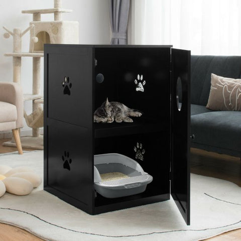 Two-Tier Design with Entry Hole and Enclosed Door