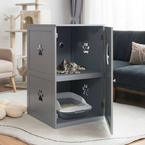Two-Tier Design with Entry Hole and Enclosed Door