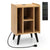Multi-Purpose and Compact Side Table with Built-in Charging Station and Sturdy Frame