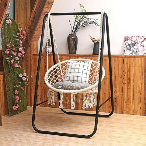 Fairy Hanging Swing Chair with Metal Rings