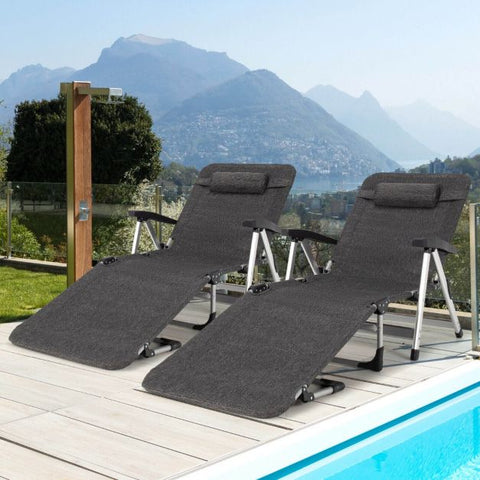 Space Saving  Lounger with Removable Pillow and Cup Holder