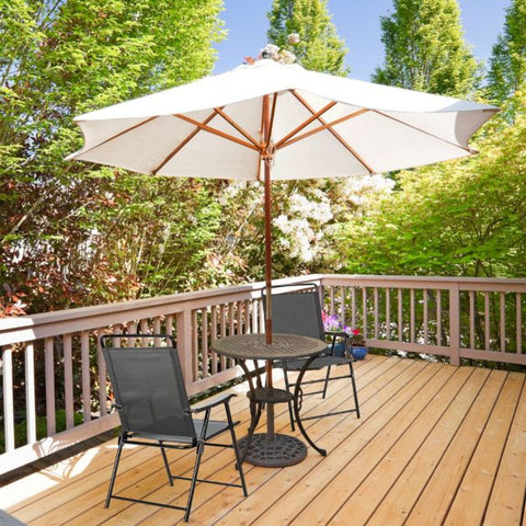 Indoor and Outdoor Folding Chair Set with Sturdy Design and Elegant Design in Grey