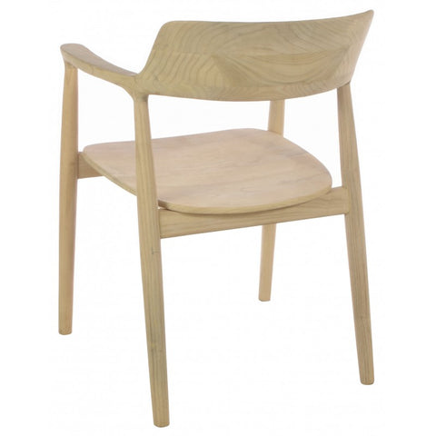 Handmade Armchair Ergonomically Designed with Sungkai Wood