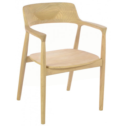 Handmade Armchair Ergonomically Designed with Sungkai Wood