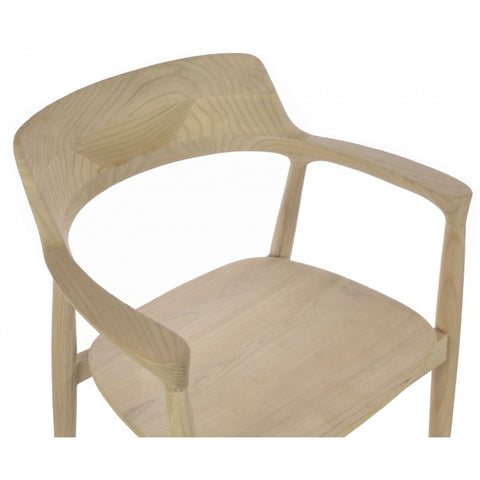Handmade Armchair Ergonomically Designed with Sungkai Wood
