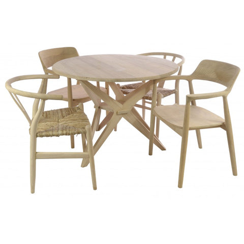 Handmade Armchair Ergonomically Designed with Sungkai Wood