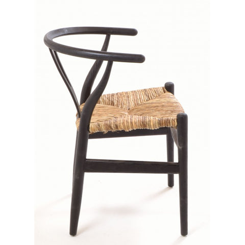 Handmade Wallington Chair with Sungkai Wood and Rush Seat
