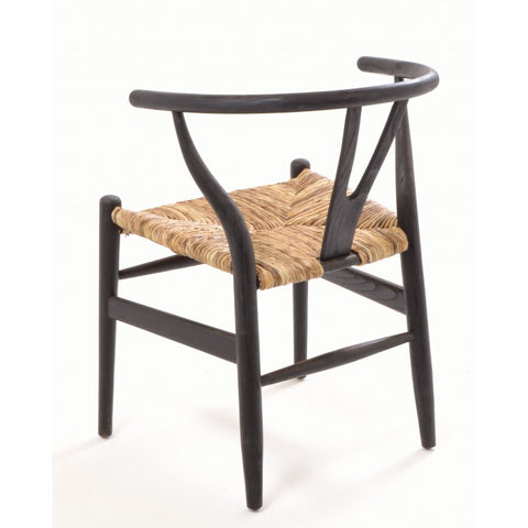 Handmade Wallington Chair with Sungkai Wood and Rush Seat
