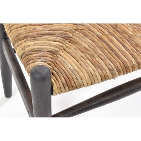 Handmade Wallington Chair with Sungkai Wood and Rush Seat