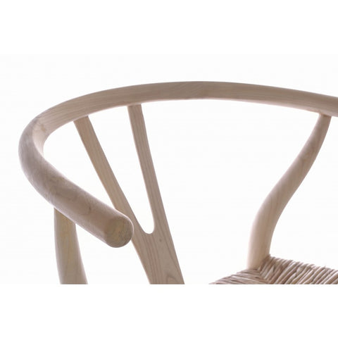 Handmade Wallington Chair with Sungkai Wood and Rush Seat