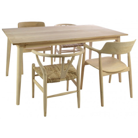 Handmade Wallington Chair with Sungkai Wood and Rush Seat