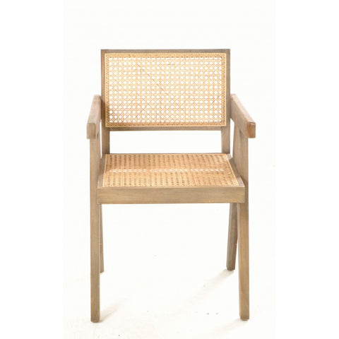 Handmade Square Indoor Wooden Rattan Chair